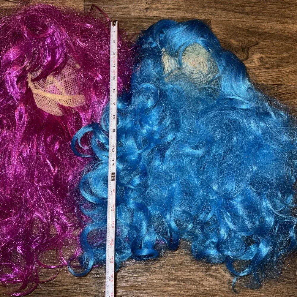Spirit Of Halloween Wigs Purple & Blue Long Curly Cosplay Costume Festival